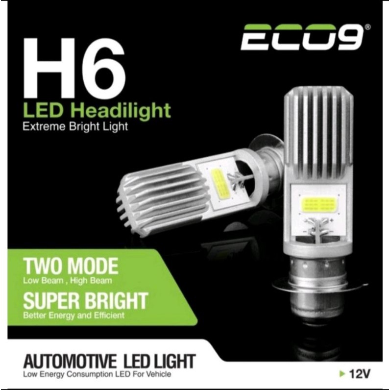 LAMPU LED DEPAN PUTIH MEREK ECO9 H6 K1 MOTOR BEBEK DAN MATIC VARIO SCOOPY JUPITER MX JUPITER Z FIZR 
