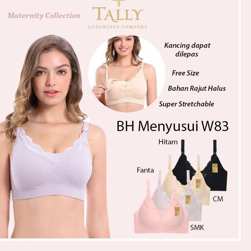 TALLY W83 Nursing Bra Seamless BH Menyusui Busa Tanpa Kawat [KAZ.10De22ᵞ]