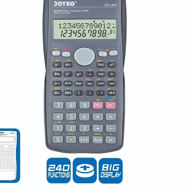 

Kekinian!! Calculator Kalkulator Joyko CC-23 Scientific 240 Functions 레