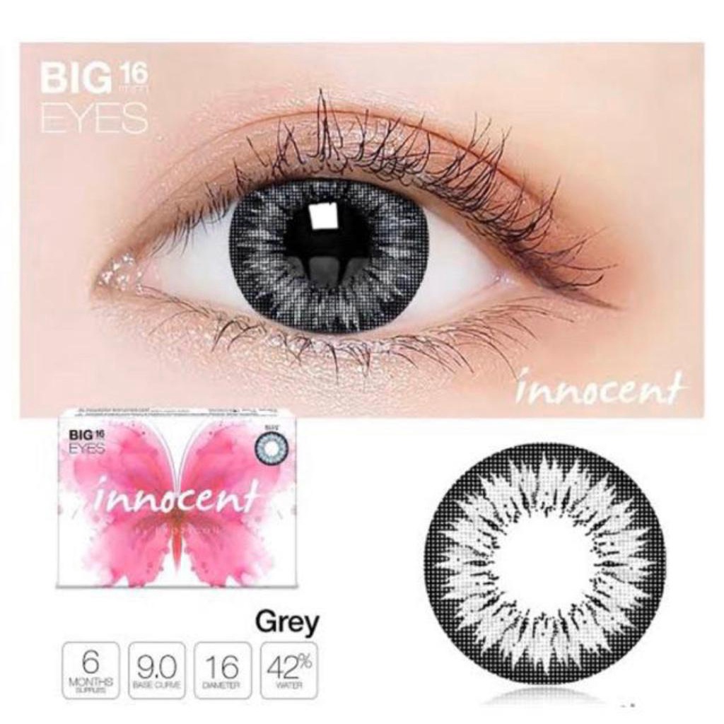 Softlens X2 INNOCENT BROWN / GRAY / BLACK / BLUE Normal Soflen Soflens