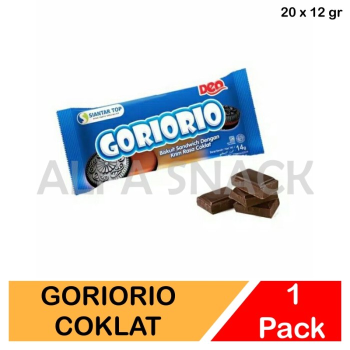 

Gorio | Goriorio Biskuit Sandwich Kemasan Pack (20 x 12 gr)