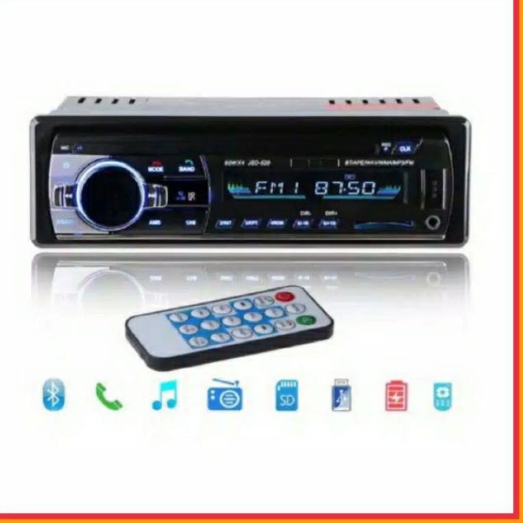 ⇴ Tape Audio Mobil Multifungsi Bluetooth USB FM Radio JSD-520 TELAH HADIR 896 レ