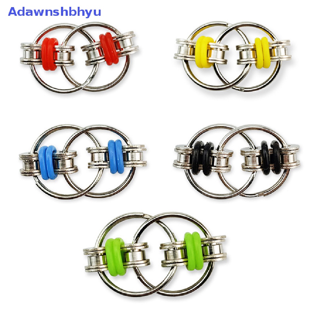 Adhyu Kunci Ring Hand Spinner Fidget Toy Untuk Autism Spinner Mengurangi Stress 5.5 * 2.8cm ID