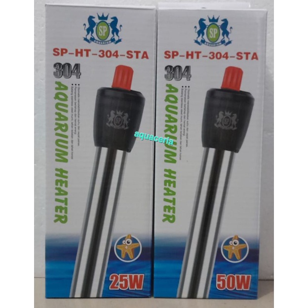 heater pemanas suhu air bahan stanlise besi SP 50Watt awet termurah