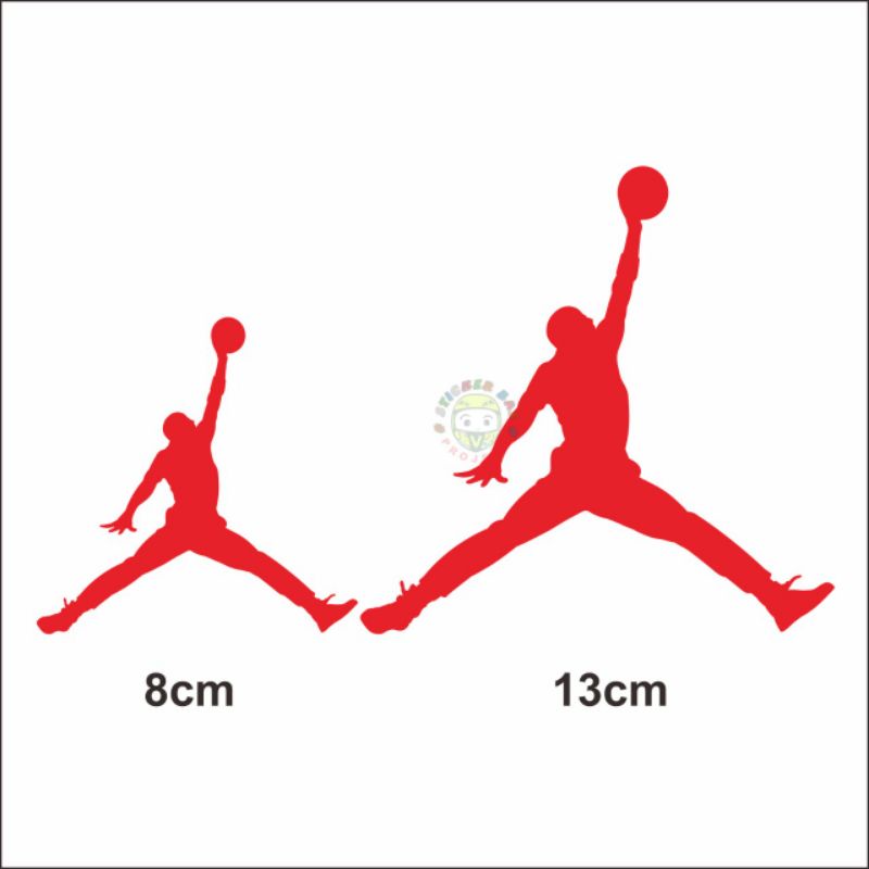 Sticker air jordan cutting sticker 2 variasi ukuran