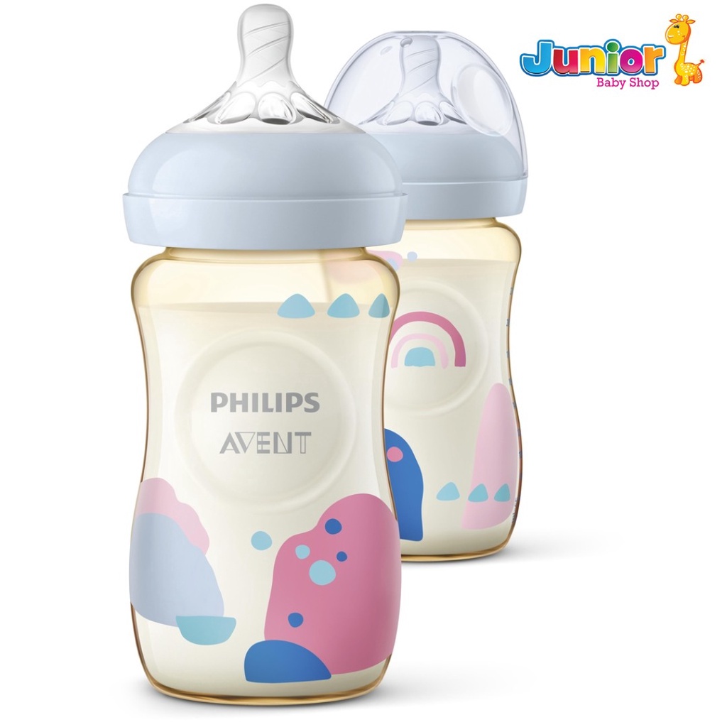 Philips Avent Natural PPSU Twin Bottle 1M+ 260ml / Botol Bayi