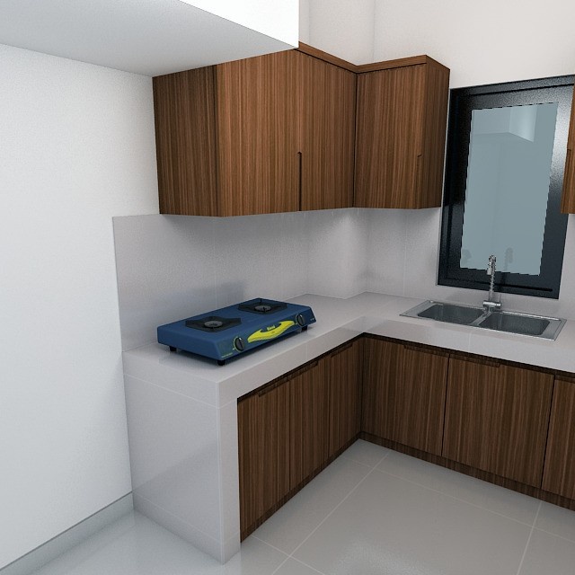 kitchen set minimalis modern hpl taco