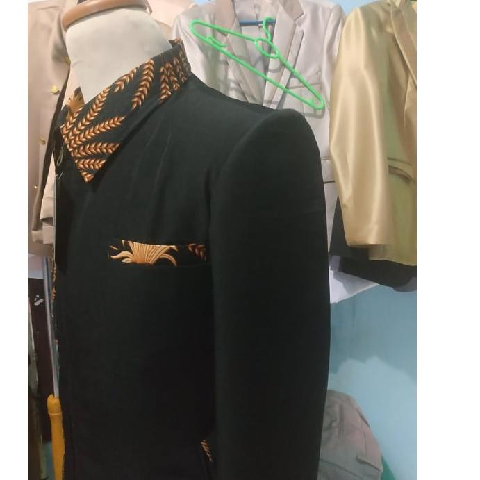 Rekomendasi Jasket Kombinasi batik Gandum Motif Selendang