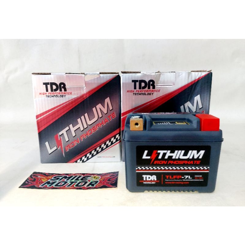 AKI BATERAI SUPER RACING MOTOR TDR LITHIUM IRON PHOSPATE TLFP-7L NMAX/AEROX/VARIO/KLX/CRF/XMAX/VIXIO