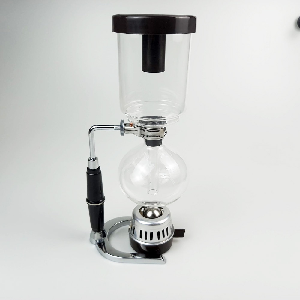Eworld Japanese Style Siphon Coffee Maker Vacuum Pot 5 Cups - JF99 - Black - 7RHZJ1BK