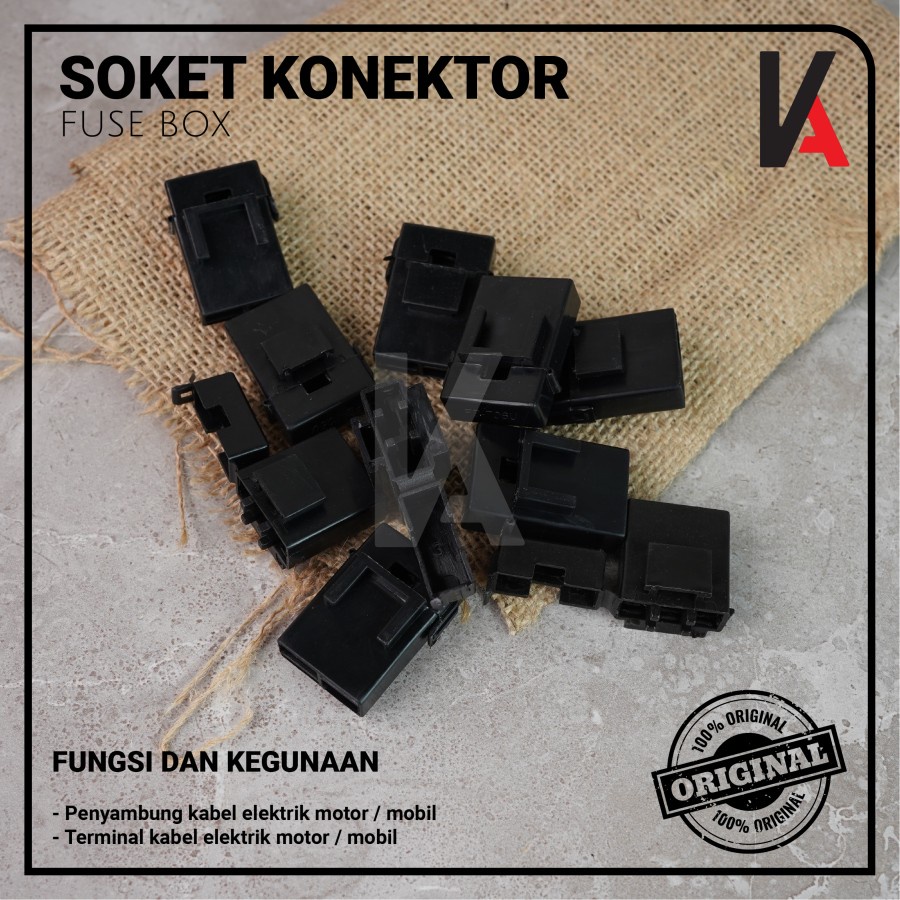 Rumah Sikring 045U / Socket Sekring Fuse / Soket Sikring 706 Hitam (Kosongan)