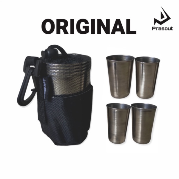 

Camping Gelas Dijual Gelas dengan Kantong / Stainless Limited 4 Isi Set