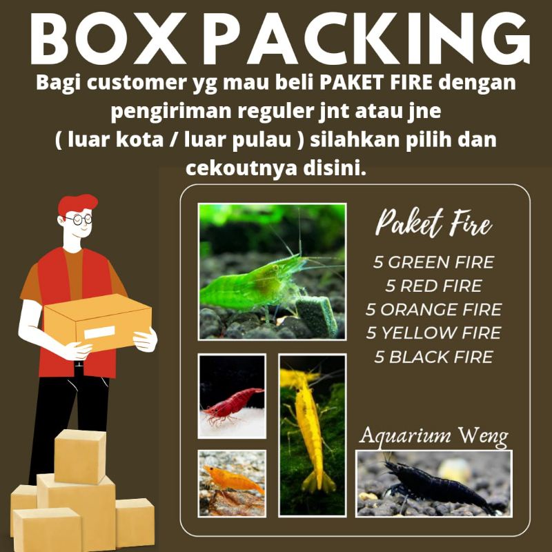 

Box Packing Khusus Udang Hias Paket Fire
