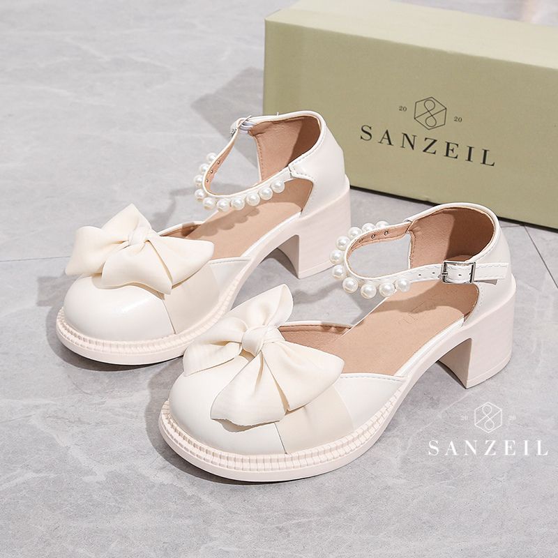 [COD] 1327 SANZEIL BABY Wedges Import Dengan Pita dan Mutiara