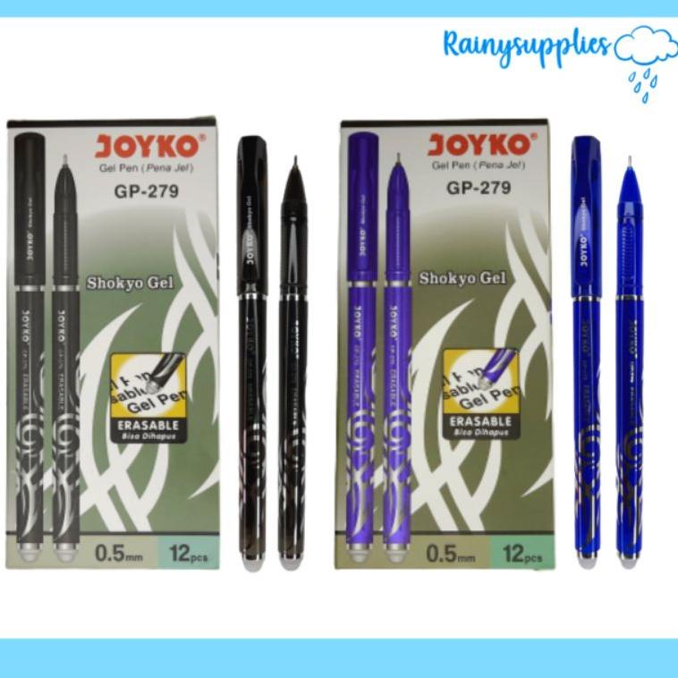 

(I-9-4➸) PULPEN BISA DIHAPUS Erasable Gel Pen Joyko GP 279, GP 322, GP 294 Sohkyo 0.5 mm kekinian