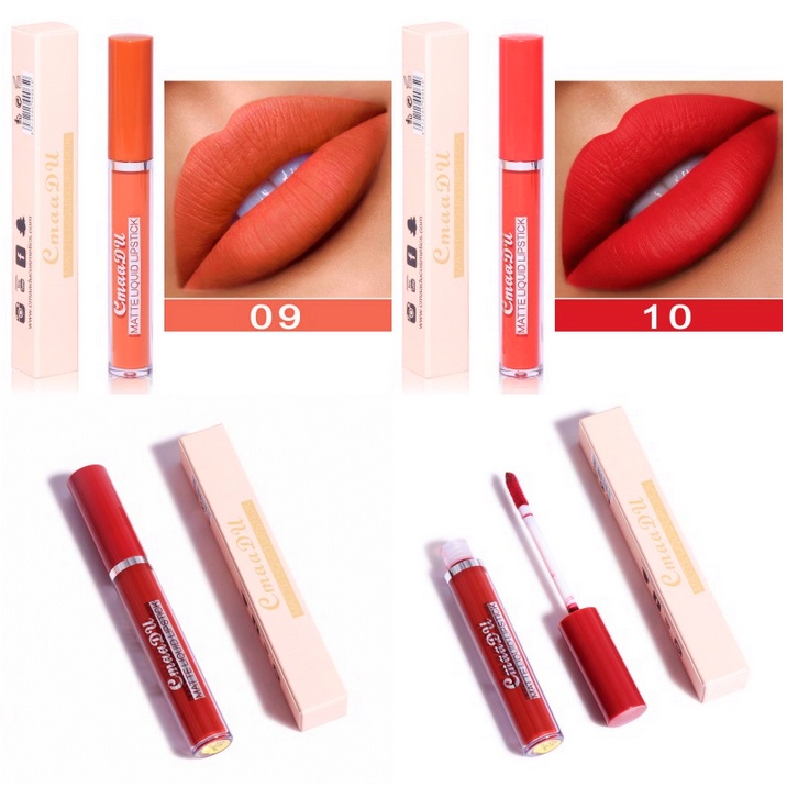 CMAADU BPOM Lipstik Matte Liquid Lipstick 10 Warna Waterproof Long Lasting XX044