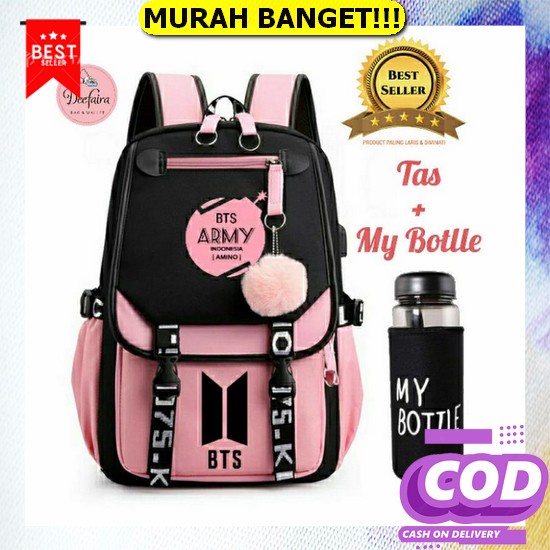 Tas Ransel Anak Perempuan Sekolah Sd Smp Mini Anti Air Import Ala Kuat Punggung Gaya Korea Karakter 