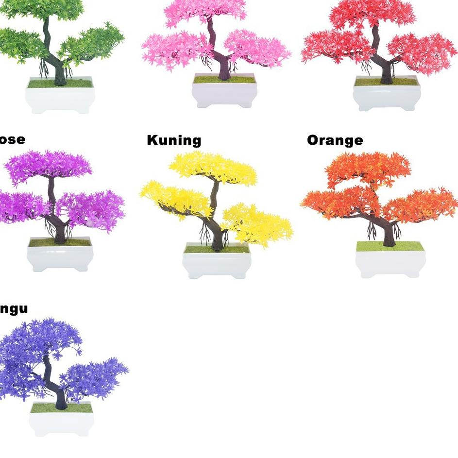 ど Ornamen Pot Bonsai Tanaman Bunga Sakura Pajangan Dekorasi Rumah Tanaman Hias Plastik ₴