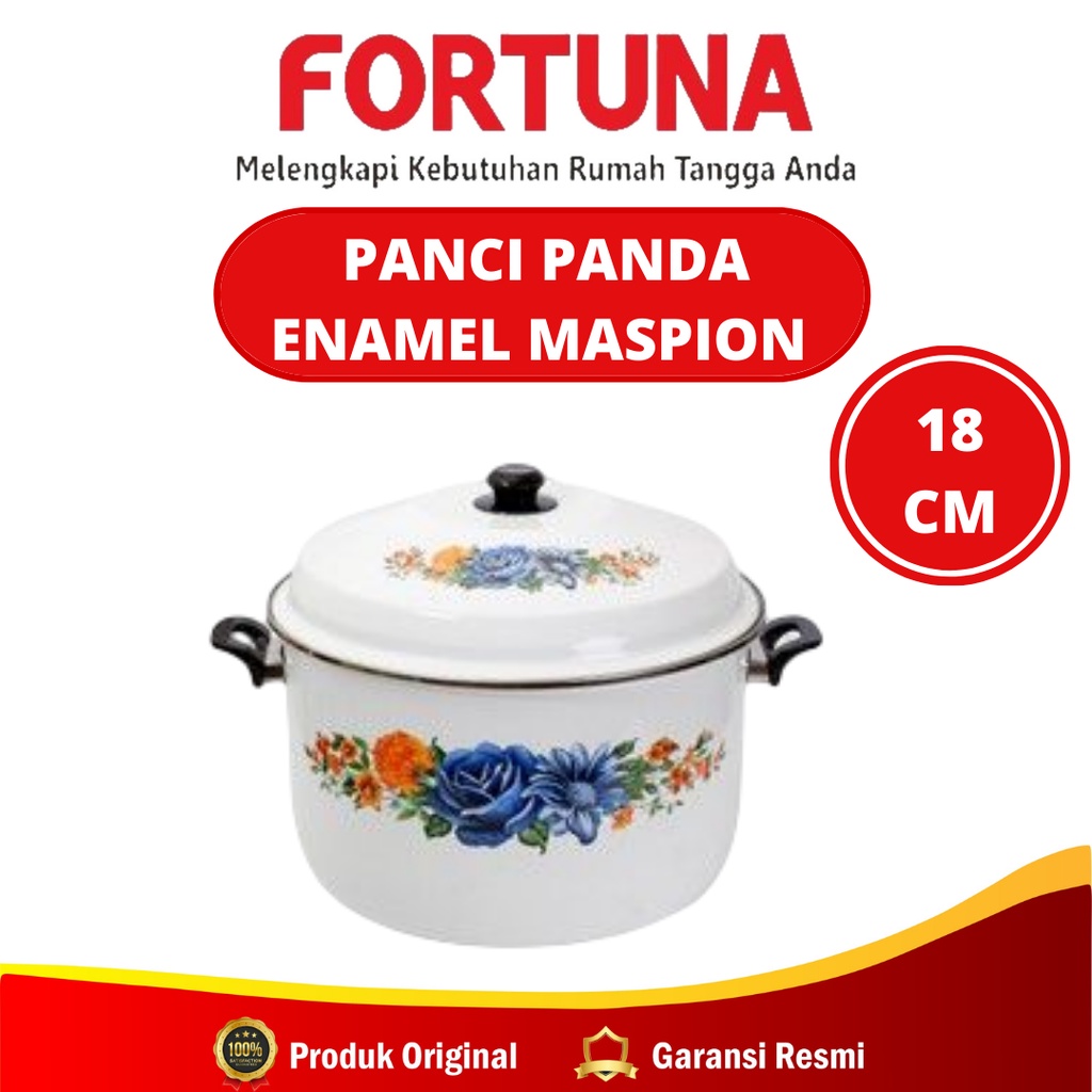 Panci Panda Maspion 18 / Panci Enamel Maspion 18cm