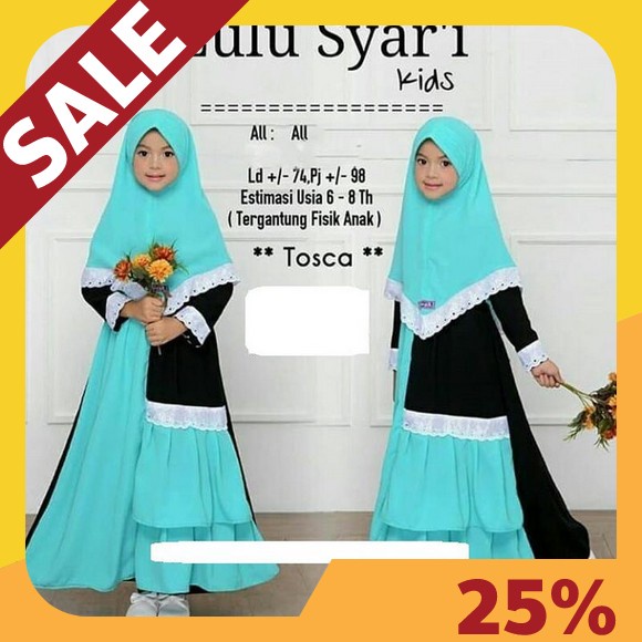 Baju Gamis Anak Perempuan Umur 8 9 10 11 Tahun Matt Mangocrepe Mix Katun Kotak Haniya Kids Motif Kot