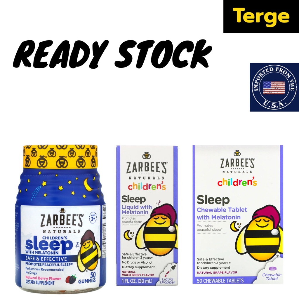 Jual Zarbee Zarbee's Children Sleep Melatonin Chewable Liquid Gummies