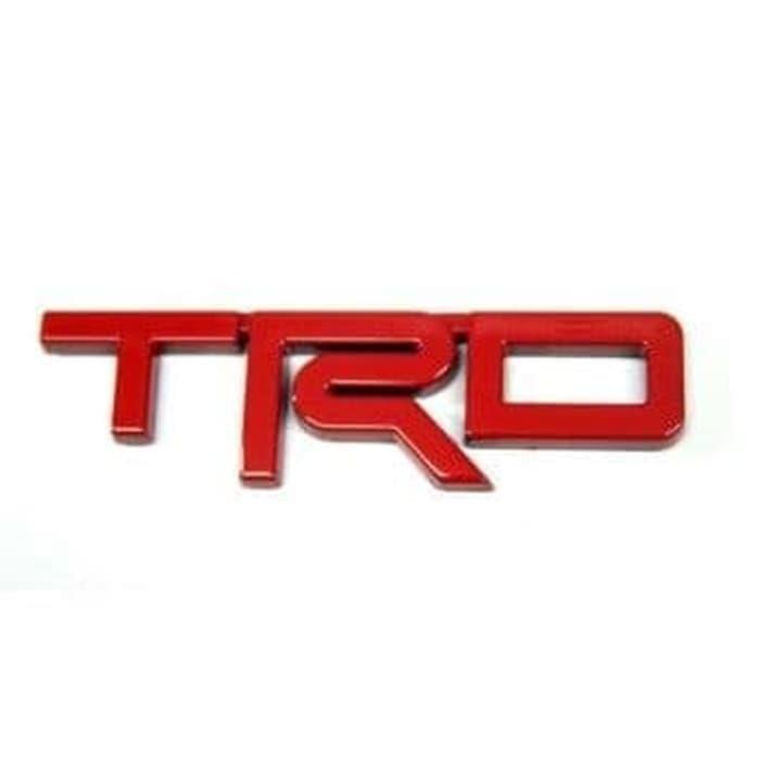 Emblem Mobil Logo TRD Warna Merah