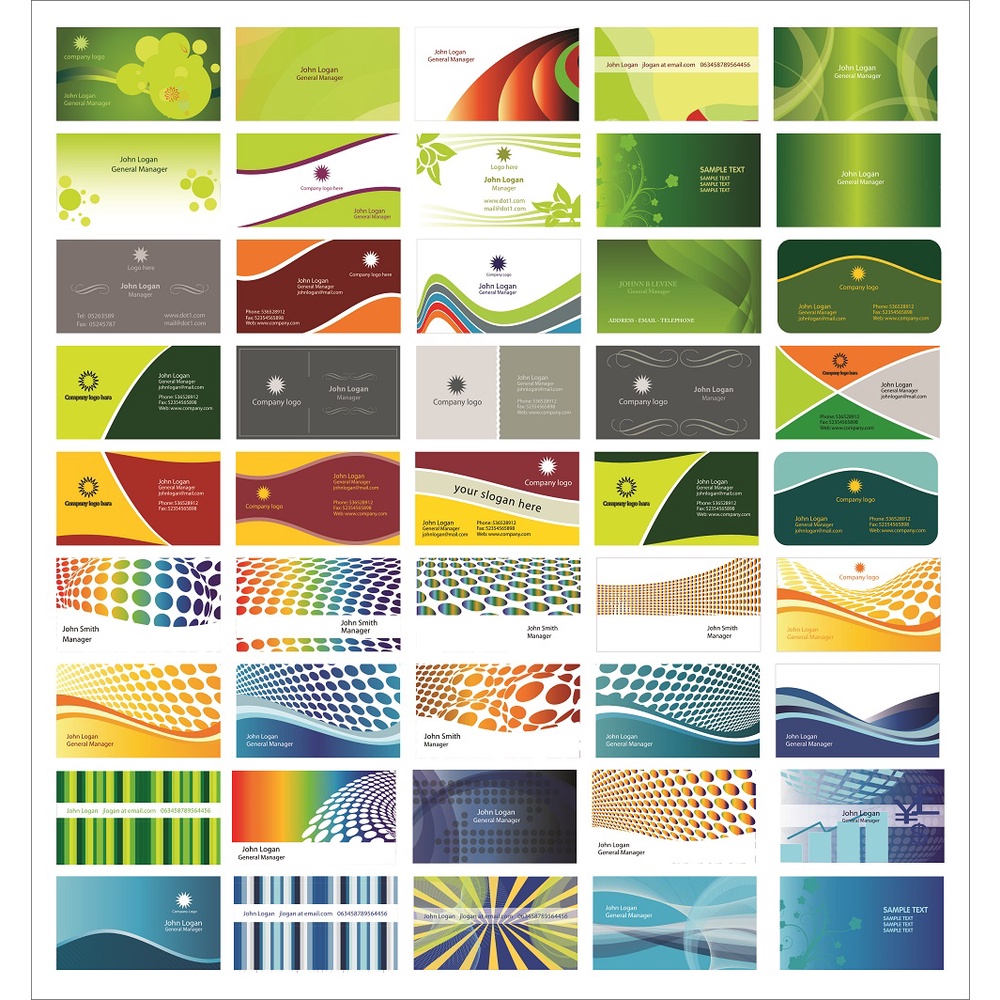 250 Visiting Card Coreldraw