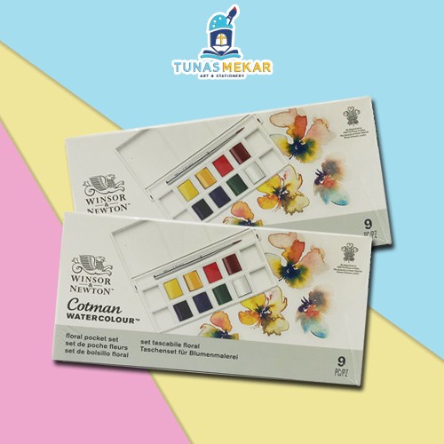 

Cat Air Winsor & Newton Cotman Watercolor 8 Half Pan Set - FLORAL