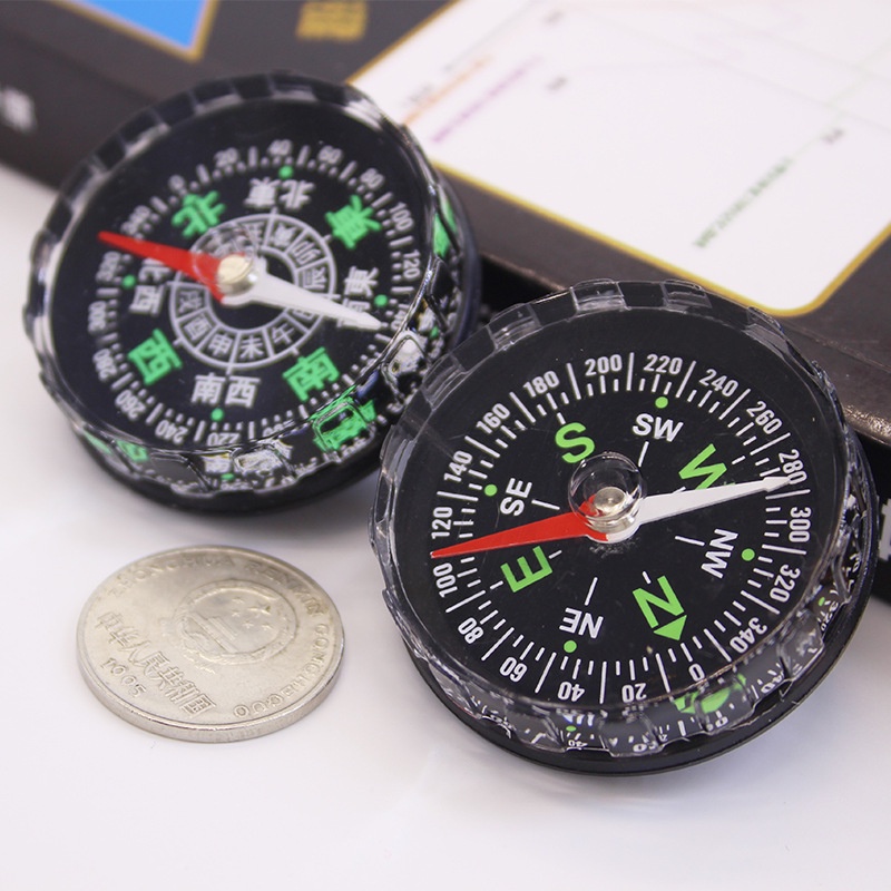 45mm Handheld Mini Compass Climbing Compass Fishing Pointing Guide Tools Outdoor Camping Hiking Survival Guider Alat Kompas Navigasi Untuk Percobaan Ilmiah Siswa Mengajar