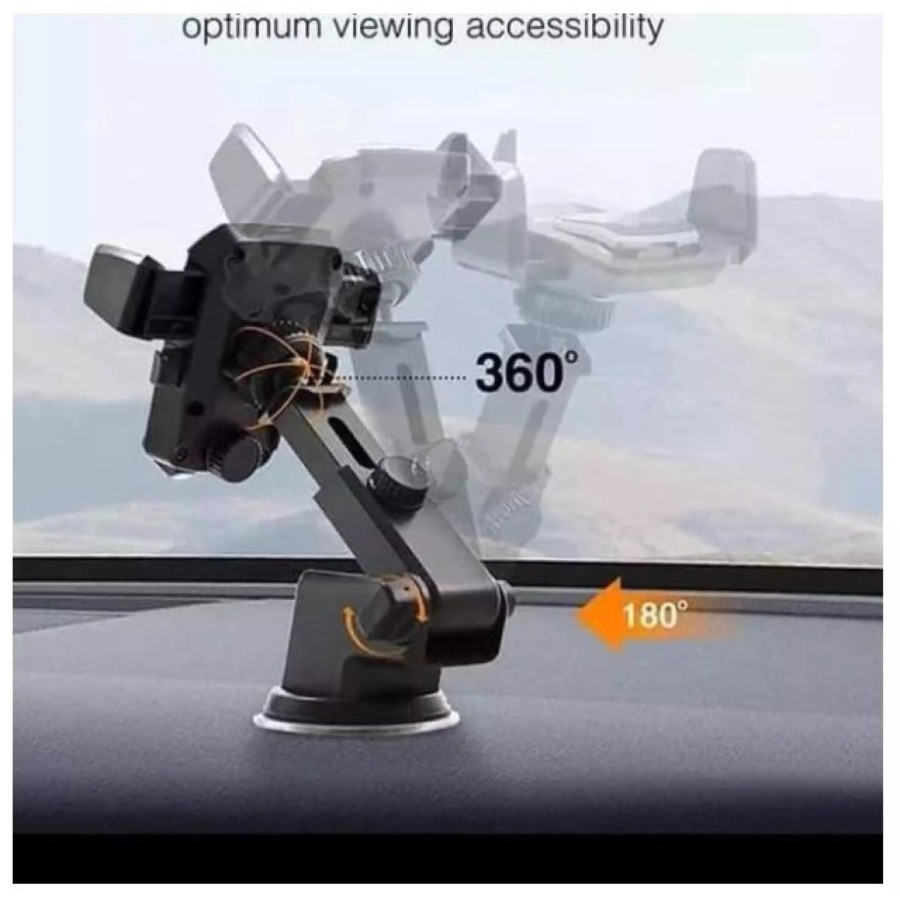 Holder Hp Mobil Putar 360 Derajat Rotasi Car Holder Original HD-19