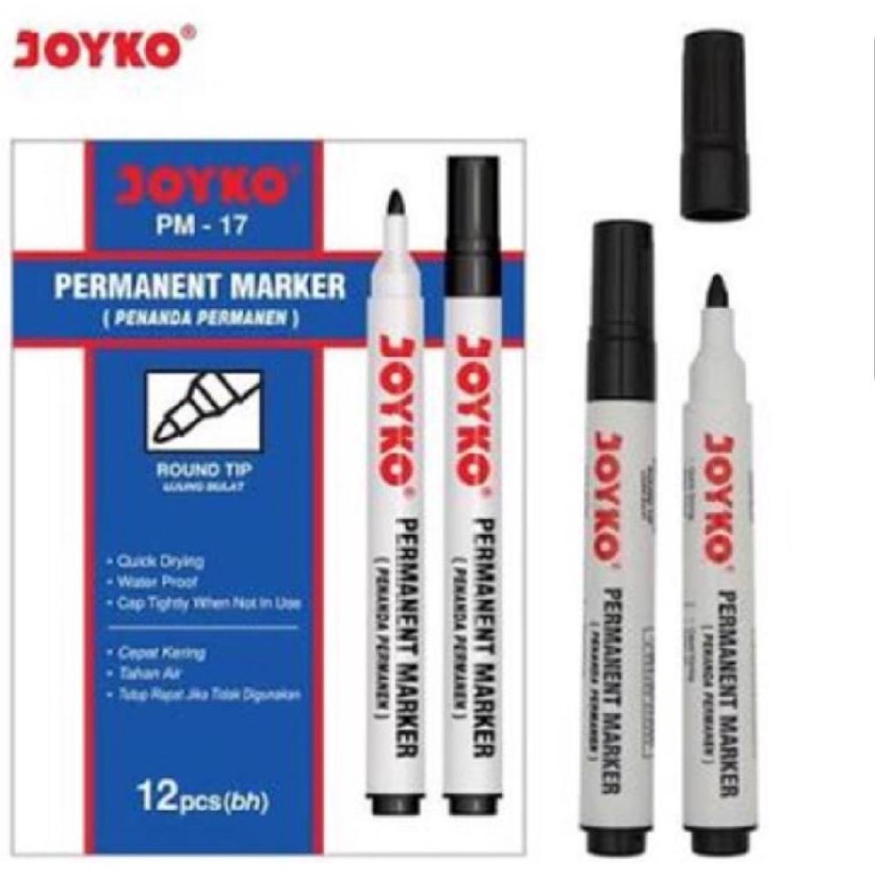 

[R-R6R-➸] Spidol Permanent Marker PM-17 Joyko (Pcs)_viral