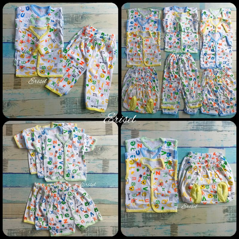 Setelan Bayi Newborn 18 Pcs Baju dan Celana Bayi Baru Lahir