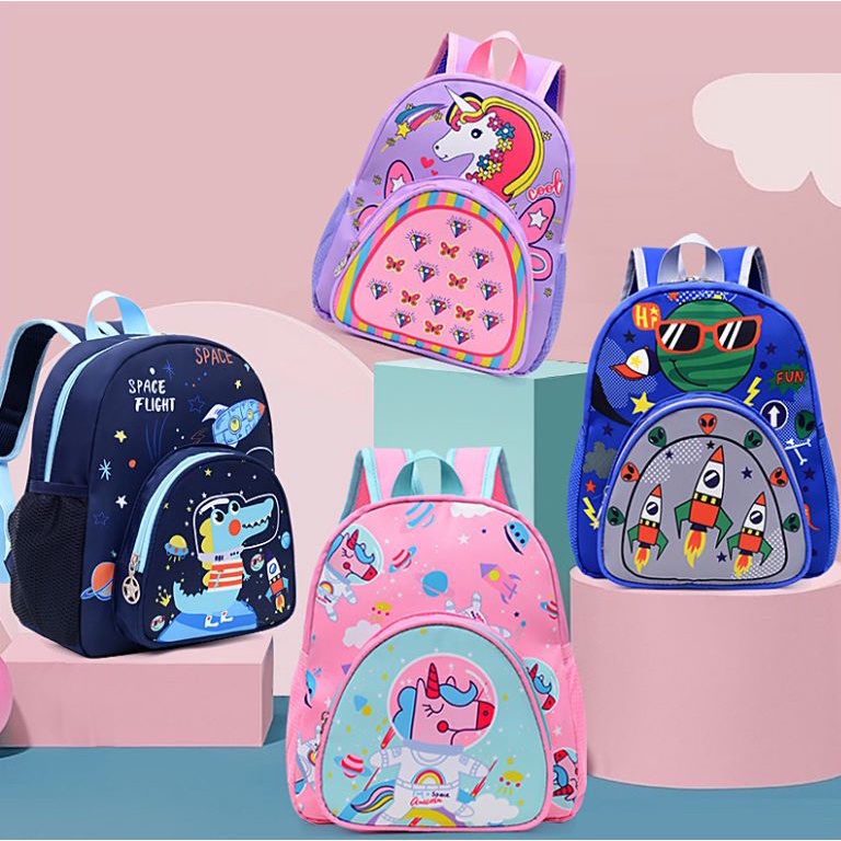 Tas Backpack Anak Laki-laki Perempuan Gambar Karakter Import CB028