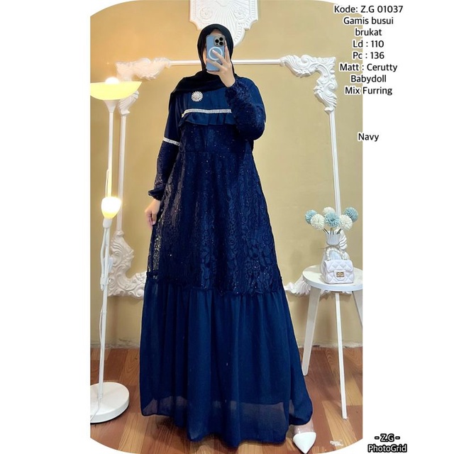 Gamis Brokat//Busui//gamispremium