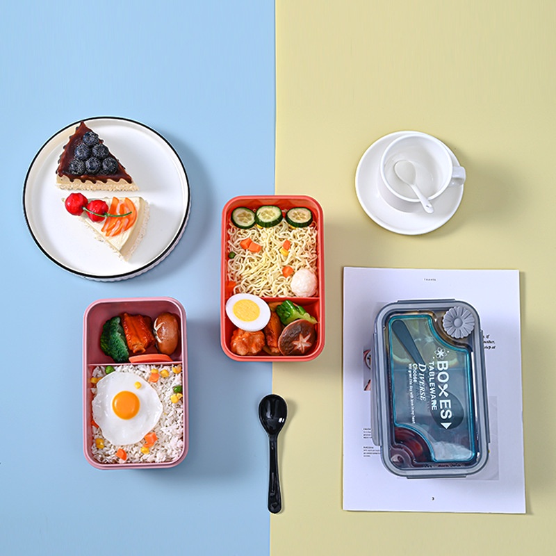 Lunch Box Boxes Kotak Bekal Boxes Anti Tumpah Simple Box Bento Kekinian