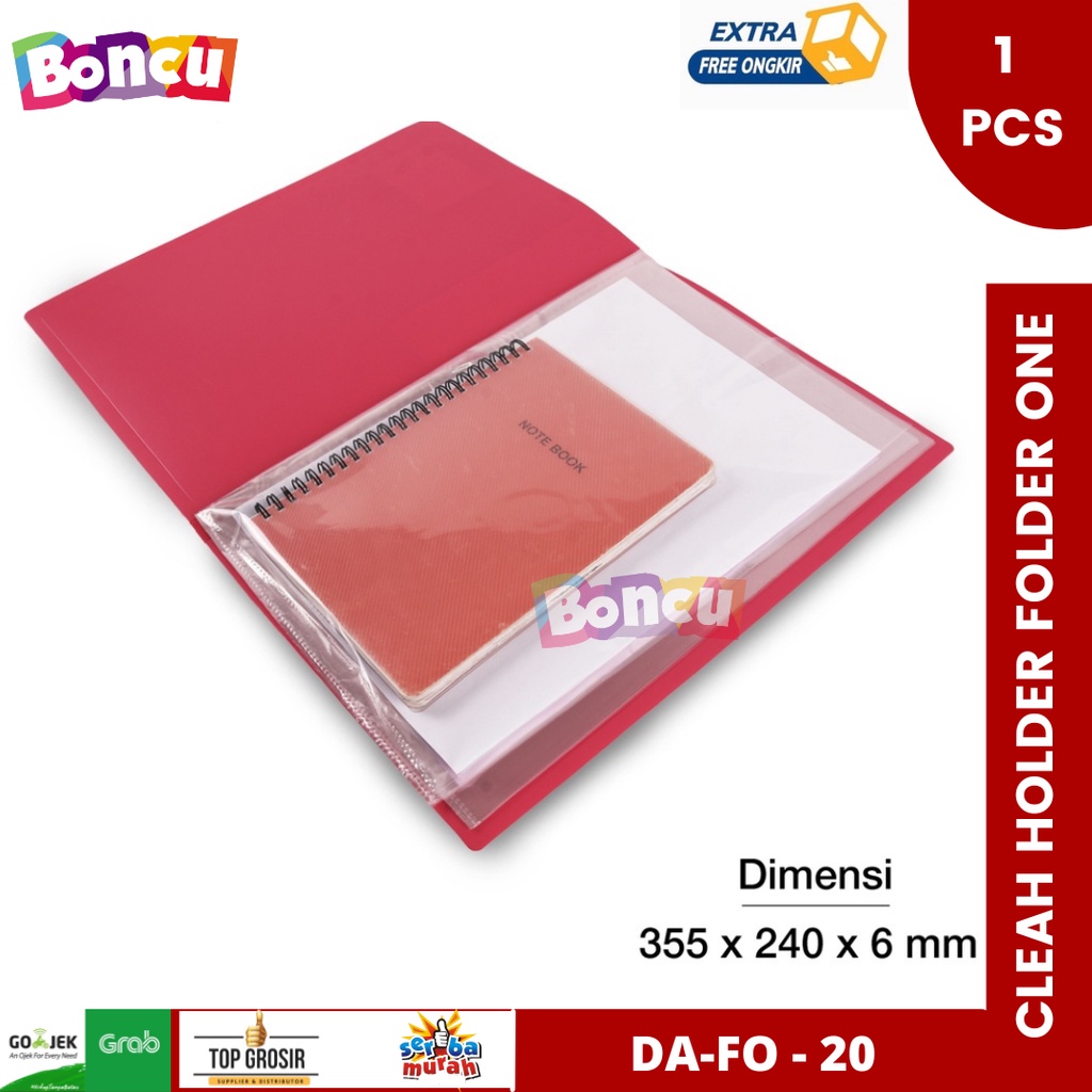 

Montana Folder One Clear Holder 20 Pocket ( DISPLAY ALBUM ) alat tulis murah [ 1 PCS ]