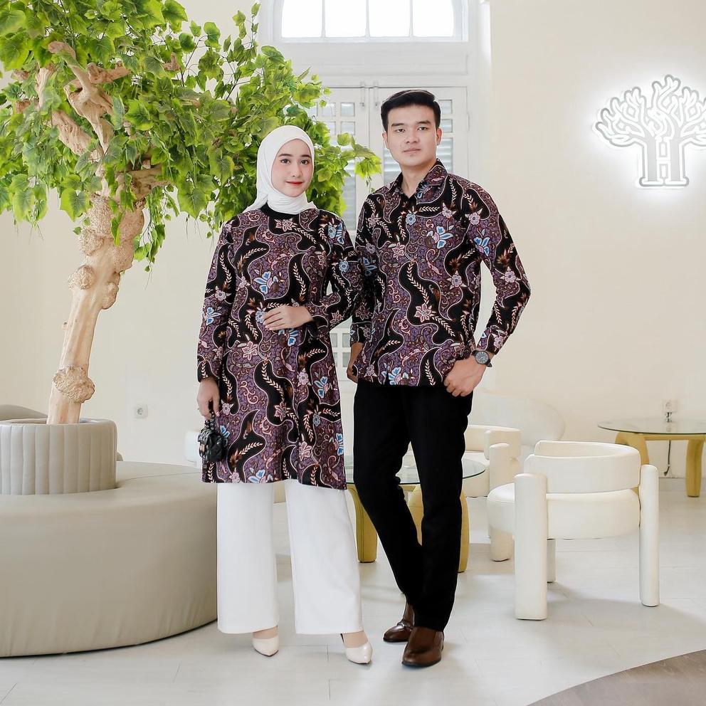 Benang Raja Batik Couple Motif Sekarjagat Padi [TAB.21De22q]