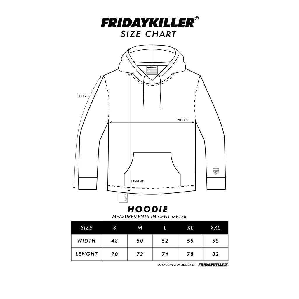 JACKET HOODIE FRIDAY KILLER | OLD BOX WHITE HOODIE