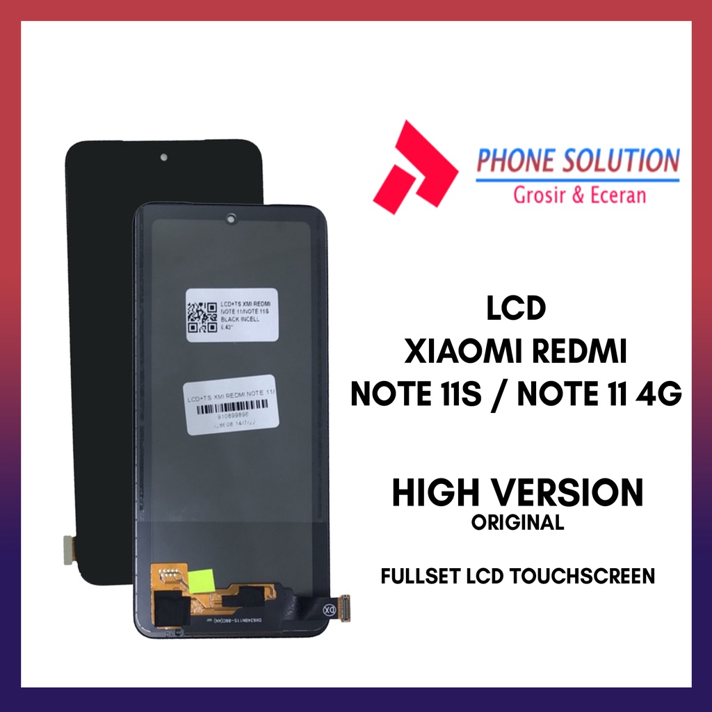 LCD Xiaomi Redmi Note 11S / Note 11 4G Original 100%  Fullset Touchscreen // Supplier LCD Xiaomi - Garansi 1 Bulan