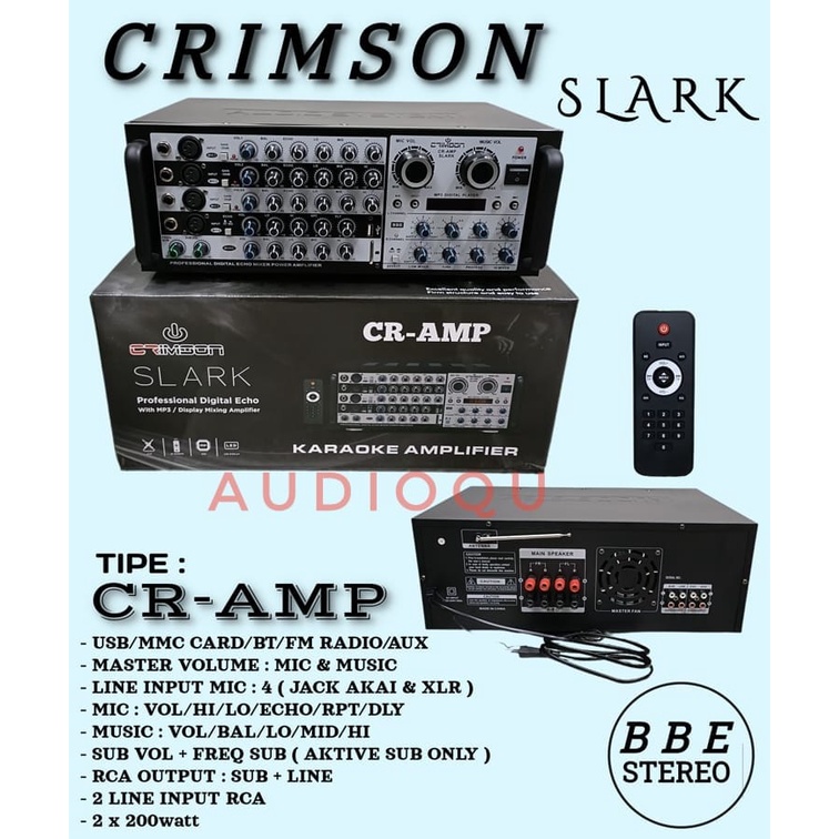 AMPLIFIER CRIMSON CR AMP SLARK CRIMSON CRAMP SLARK ORIGINAL