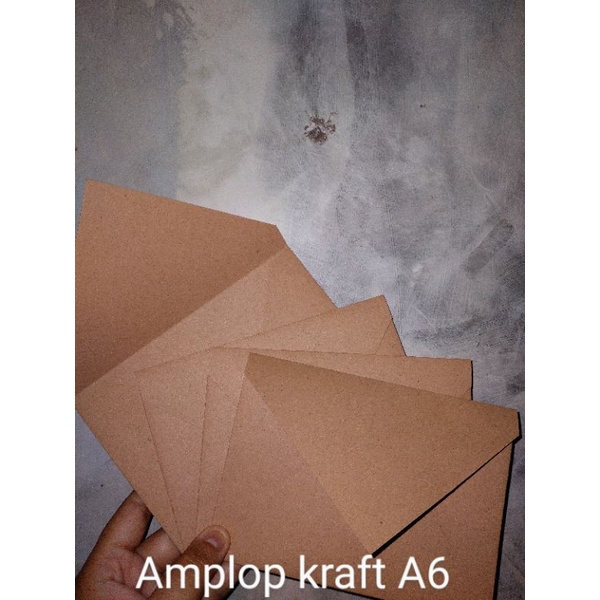 

Amplop vintage klasik A6 kraft 125 gr