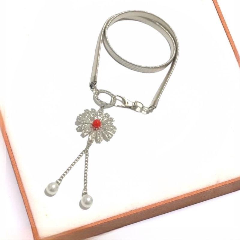 SG Gesper wanita Ikat Pinggang Elastis Besi Permata Terbaru untuk dress gamis tunik/gaun 130-134