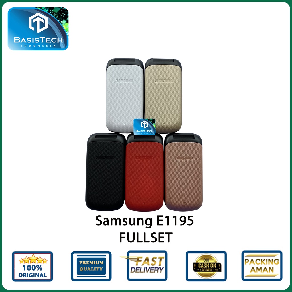 HOUSING CASING SAMSUNG E1195 FULLSET - BASISTECH ORIGINAL QUALITY