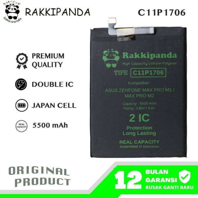 rakkipanda baterai c11p1706 for asus max pro m1 / asus max pro m2