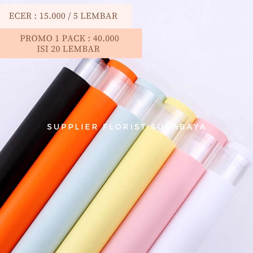 [5 LEMBAR] MIKA FRAME FULL COLOR INSIDE MFB KERTAS BUNGA CELLOPHANE WRAPPING PAPER WRAP BUNGA DIY FLORIST MIKA PLASTIK PEMBUNGKUS BUNGA KOREAN PAPER STYLE