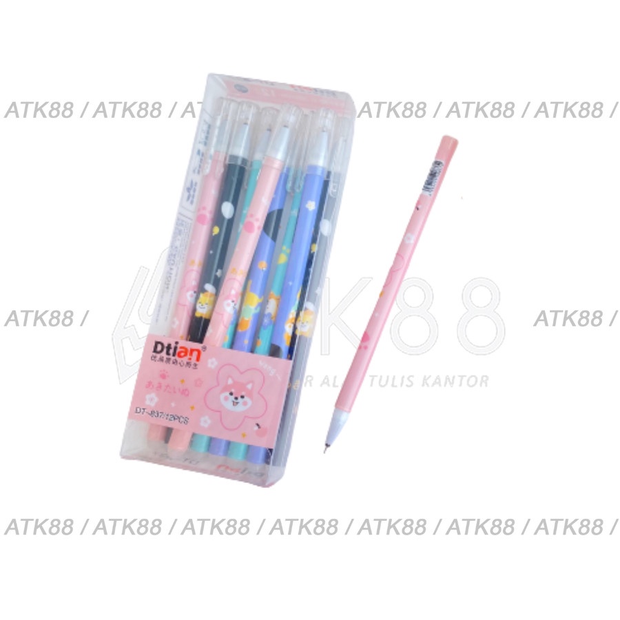 

Pulpen Gel Hitam Ballpoint Bisa Dihapus / Erasable Pen - DT-837 Puppy - Satuan