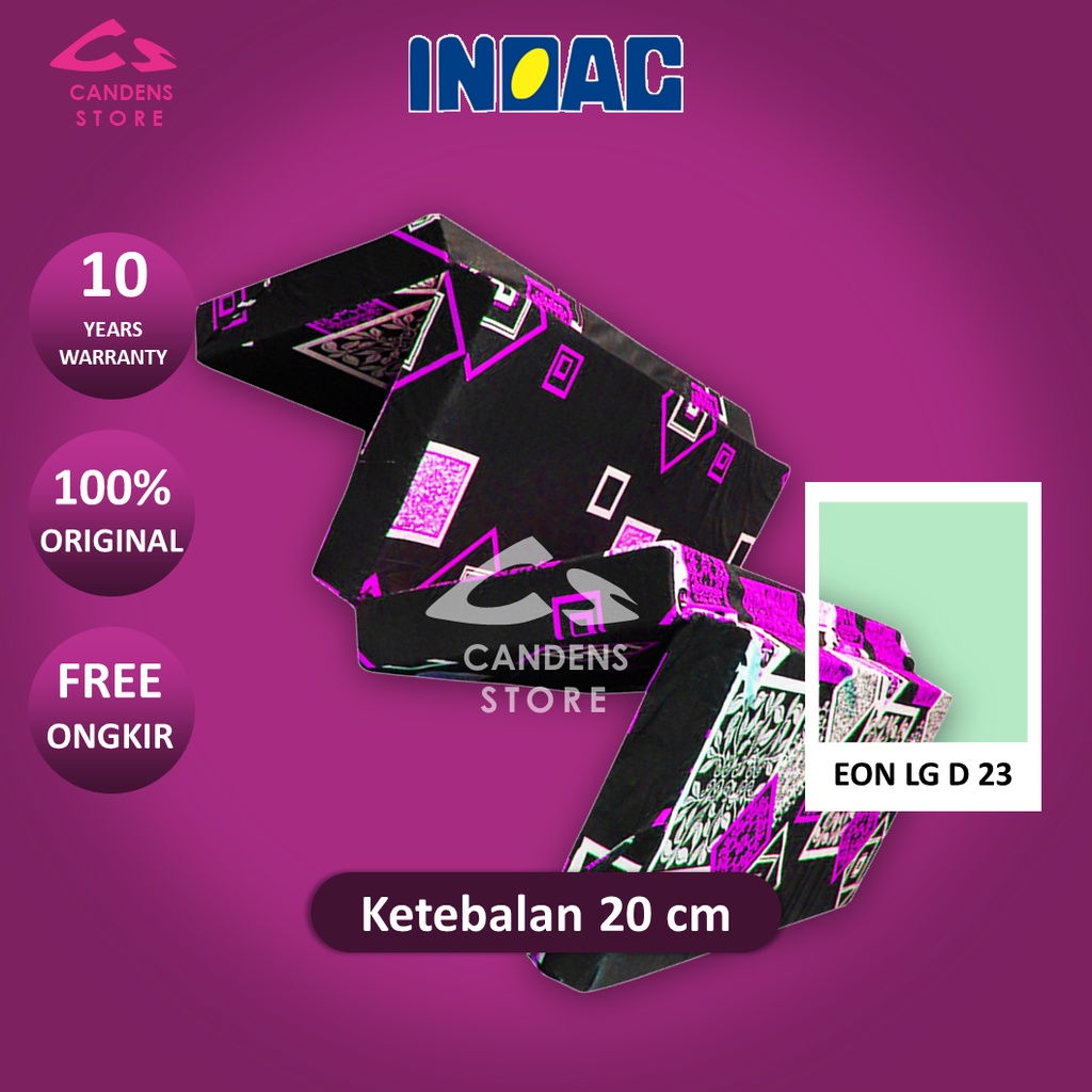 Kasur Busa LIPAT 4 INOAC EON LG D23 ukuran 200x80X20 cm Garansi 10 TAHUN ORIGINAL KASUR BUSA KASUR T