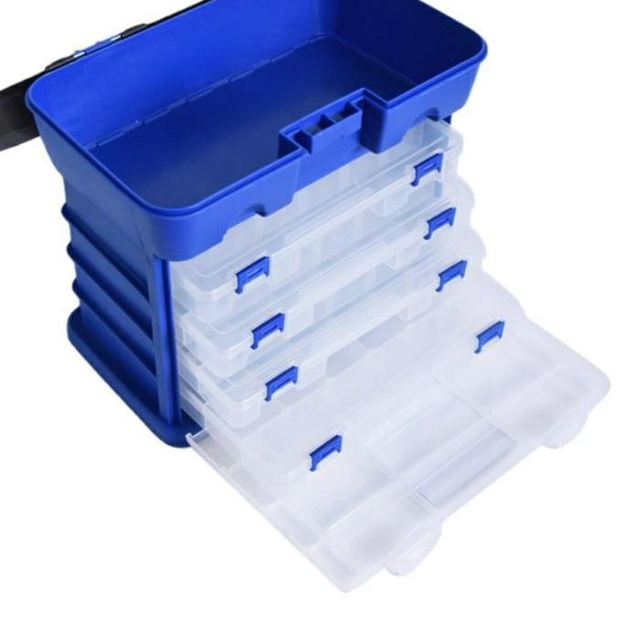 Jual New Krisbow Tool Box Masterspace Kotak Perkakas Dengan Organizer Biru Tamiya Bengkel