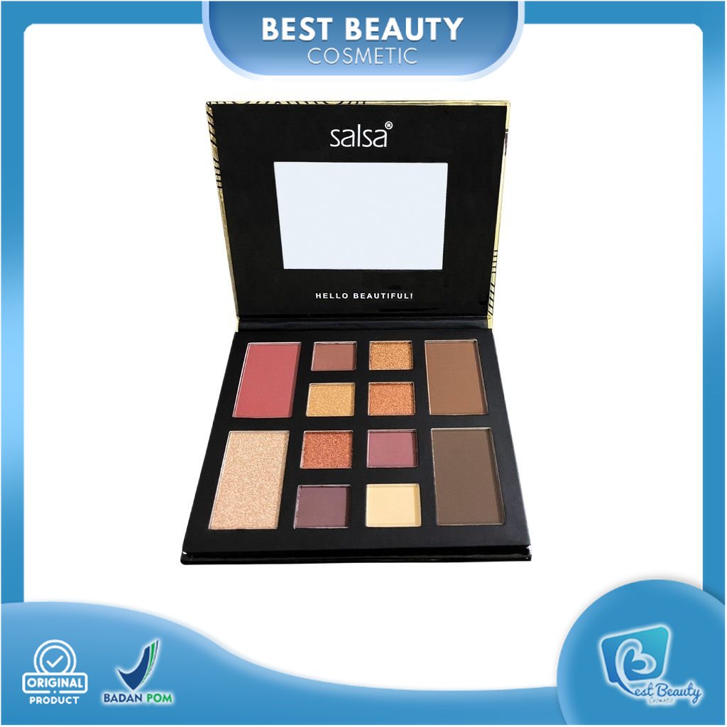 ★ BB ★SALSA Rhapsody Face Palette - Palet Eyeshadow Blush On Contour Highlighter