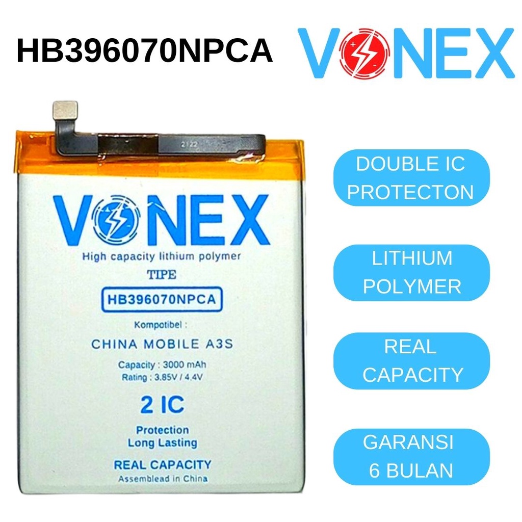 Vonex - HB396070NPCA China Mobile A3S Batre